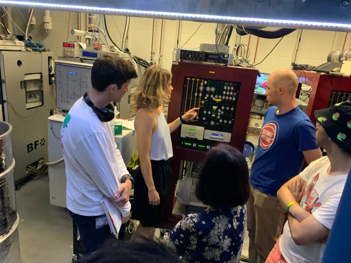 Students in quantum lab